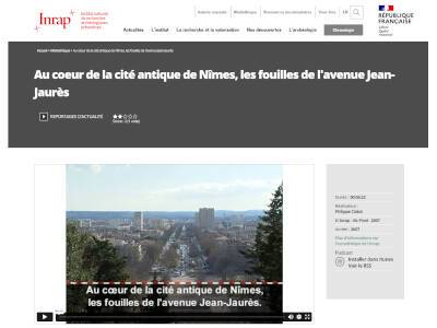 Au cœur de la cité antique de Nîmes, les fouilles de l'avenue Jean-Jaurès