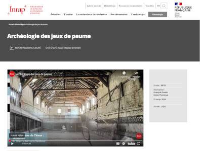 Archéologie des jeux de paume