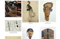 Screenshot de la page web : aperçu des notices détaillées des oeuvres dada