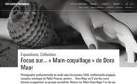 Screenshot du site web du Centre Pompidou : détail du photomontage de Dora Maar et début de l'article