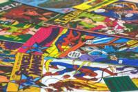 Couvertures de magazines de bd très colorées