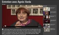 Screenshot du site web du Centre Pompidou : Aperçu de l'entretien avec Agnès Varda
