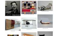 Screenshot de la page web : aperçu des notices détaillées des oeuvres de Charlotte Perriand