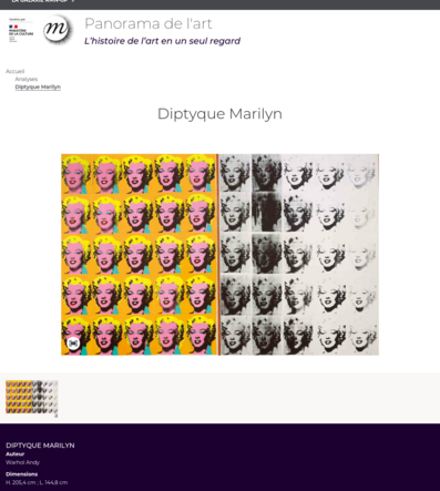 Diptyque Marilyn d'Andy Warhol