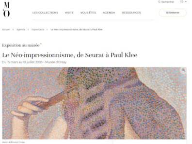 Le Néo-impressionnisme, de Seurat à Paul Klee