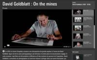 Screenshot du site web du Centre Pompidou : playlist vidéo consacrée à David Goldblatt