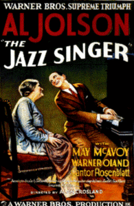 Affiche pour Le Chanteur de jazz d'Alan Crosland (1927) - Warner Bros