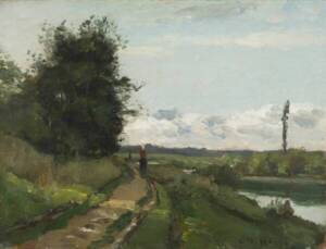 Les bords de la Seine &agrave; Bougival peints par Camille Pissarro