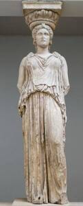Caryatide de l'Érechthéion à Athènes - British Museum - Marie-Lan Nguyen