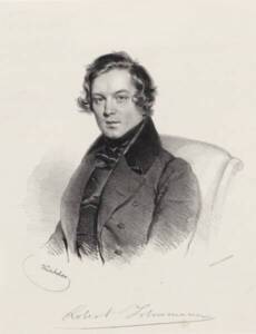 Robert Schumann par Josef Kriehuber © Gallica - BnF