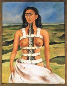 Frida Kahlo, La Colonne brisée, 1944, © 2025, Banco de México Diego Rivera Frida Kahlo Museums Trust, Mexico, D.F. / Adagp, Paris