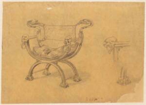 Fauteuil pour la boutique Fouquet - Alphonse Mucha - 1er quart du 20e siècle - CC0 Paris Musées / Musée Carnavalet - Histoire de Paris