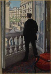 Jeune Homme à sa fenêtre - Gustave Caillebotte - The J. Paul Getty Museum, Los Angeles