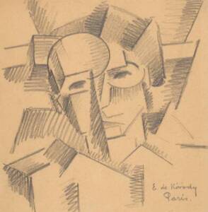 Cubist Study of A Head (1913) - Elemér de Kóródy - The Metropolitan Museum of Art