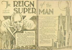 The Reign of the Superman, short story by Jerry Siegel, illustrated by Joe Shuster