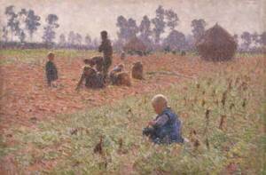Les Glaneurs (1894) d'Emile Claus - Musée des Beaux-arts de Gand