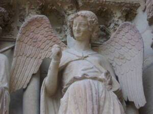 Statue de l'Ange au Sourire - Cathédrale Notre-Dame de Reims -  Fab5669