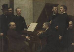 Autour du piano (1885) par Henri Fantin-Latour RMN-Grand Palais (musée d'Orsay) / Hervé Lewandowski