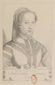 Louise Labé par Pierre Woeiriot - 1555 - Bibliothèque nationale de France - Gallica