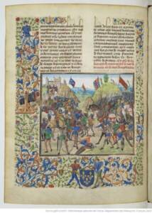 La bataille de Crécy en 1346 - Chroniques de Jean Froissart - Bibliothèque nationale de France. Département des manuscrits - Gallica