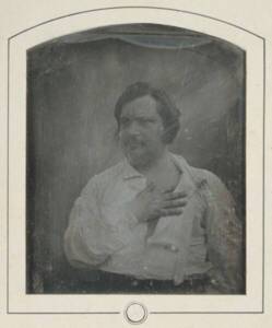Honor&eacute; de Balzac, daguerr&eacute;otype de Louis-Auguste Bisson