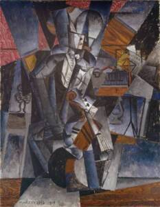 Le Musicien (1914) par Louis Marcoussis - The Nationale Gallery of Art - Chester Dale Collection