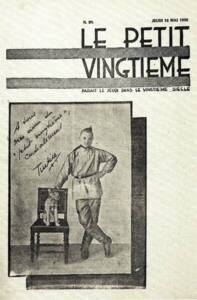Couverture du 20ème numéro du Petit Vingtième publié le jeudi 13 mai 1930