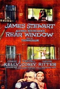 Affiche pour Rear Window / Fenêtre sur cour d'Alfred Hitchcock - Paramount International