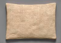 Version moderne de la Tablette du Déluge, une tablette d'argile à inscription cunéiforme qui rend compte du déluge présenté dans l'Épopée de Gilgamesh - 19ème siècle, après l'original du 7ème siècle avant notre ère - MET Museum of New York