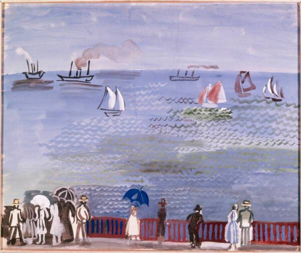 La Mer au Havre - Raoul Dufy - 1924 © Centre Pompidou, MNAM-CCI, Dist. GrandPalaisRmn / image Centre Pompidou, MNAM-CCI